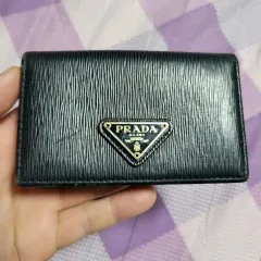 正規品 PRADA プラダ サフィアーノ 三角ロゴ カードウォレット
