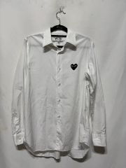 COMME des GARCONS SHIRT 長袖シャツ ホワイト S - メルカリ