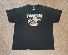 希少 00s THRASHER フレイムタグ uncle sam ロゴT XL - メルカリ