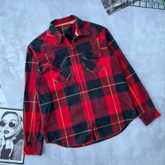 リーバイス(Levi's) タン チェック シャツ ジップアップ ジャケットのサムネイル