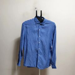 美品Finamore Napoli リネンシャツ ネイビー 15 1/2 39 - メルカリ