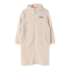 ZIP FIVE×FILAコラボ ロングダウン ベンチコート 白 ユニセックス 