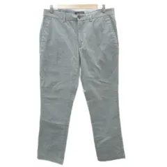 バナナリパブリック BANANA REPUBLIC チノパンツ テーパードパンツ ロング丈 34 ブルーグレー 無地 /SY23 ■GY58