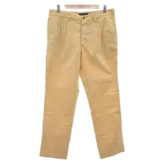 ヘンリーコットンズ HENRY COTTON'S ワンタックパンツ 50 イエローベージュ 無地 長ズボン /TQ ■ECD001のサムネイル