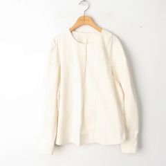 GIUNON ジウノン カラーレスツイードジャケット アイボリー Ivory