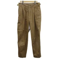 グリーンレーベルリラクシング ユナイテッドアローズ green label relaxing チノパンツ チノパン 38 茶 ブラウン 長ズボン タック入り サイドアジャスター フルレングス /PP ■ECB002