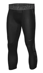 海外M NIKE プロ ハイパークール コンプレッション 3/4タイツ ブラック