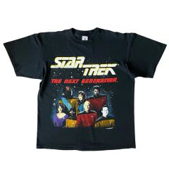 BQYX ムービー Tシャツ ビンテージ 古着 90s 黒 スタートレック 映画 