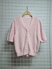 ☆美品☆FOXEYフォクシー Vネック半袖ショート丈カーディガン 40