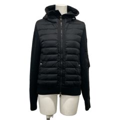 몽클레일 다운 재킷 사이즈 M 레이디스 미품 CARDIGAN TRICOT(가디건 트리코트) 블랙 긴팔/후드 첨부/니트 전환/가을/겨울