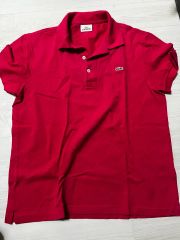 LACOSTE Classic Fit ポロシャツ レッド サイズ38 - メルカリ