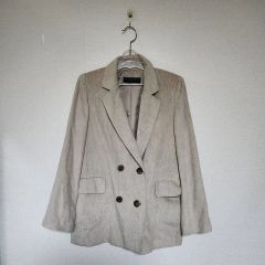 極美品】ドゥーズィエムクラス リネン ダブルジャケット ベージュ 春夏