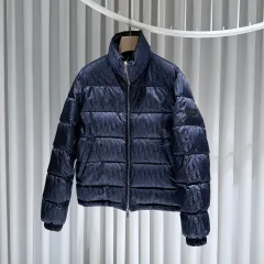 (S+/46) ディオール オブリーク ネイビー ダウンのサムネイル