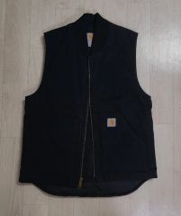 Carhartt ダック地 ベスト ブラック Lサイズ - メルカリ