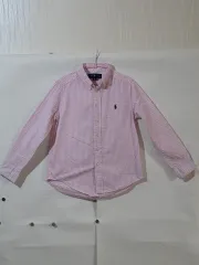 正規品 ラルフローレン ピンク ストライプ シャツ S(8)