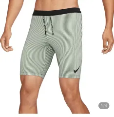 XL NIKE ドライフィット ADV エアロスイフト ランニング ハーフ タイツ グリーン