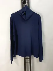 POLO RALPH LAUREN ポロラルフローレン タートルネック 長袖Tシャツ ネイビー L