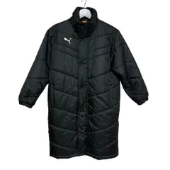 PUMA ベンチコート ロング 中綿 ポリエステル 140 黒 ブラック