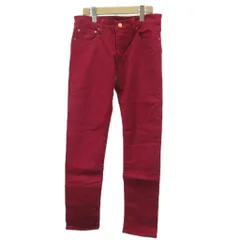 リーバイス Levi's デニムパンツ ジーンズ スリムストレート S ワインレッド /XZ ■GY99のサムネイル