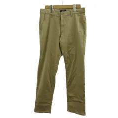 ネイビー NAVY タグ付き チノパンツ チノパン M ベージュ 無地 長ズボン ベルトループ フルレングス /PP