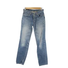 リーバイス Levi's 501 デニム ジーンズ W27 L31 青 ブルー インディゴ ウォッシュ加工 ボタンフライ /CK53 ■ECE003のサムネイル