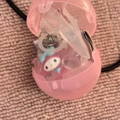 ハローキティ 初期 めじるしアクセサリー てるてる坊主 レインコート