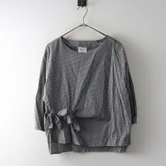 アンビデックス caph troupe カーフ トゥループ コットン リボンプルオーバーブラウス F ブラックギンガムチェック┃【2400014955286】のサムネイル