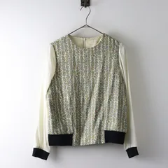 アンビデックス AMBIDEX ルッキリル rukkilill フラワージャガード シフォンスリーブ プルオーバーブラウス F ベージュ┃【2400014955354】のサムネイル