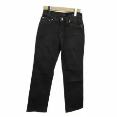 トラサルディ TRUSSARDI JEANS デニムパンツ ジーンズ レギュラーストレート 24 黒 ブラック /XZ ■GY49のサムネイル