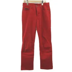 ダナキャランニューヨーク DKNY JEANS パンツ 4 赤 レッド 無地 長ズボン ボタンフライ /KK ■ECC003のサムネイル