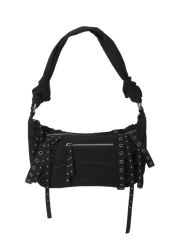 LAGUA GEM COTTON EYELET BOSTON バッグ ブラック - メルカリ