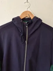 SACAI サカイ ジャパン レディース バイカラーストリング フードジップアップ アウター Sサイズのサムネイル
