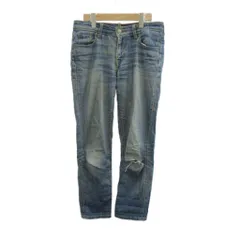 リーバイス Levi's ボーイフレンド デニムパンツ ジーンズ テーパード ダメージ加工 W26 青 ブルー /XZ ■ECB002のサムネイル