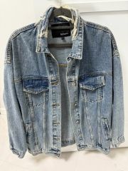 バナナリパブリック デニムジャケット ダメージ加工 ゆるだぼ 春 お 
