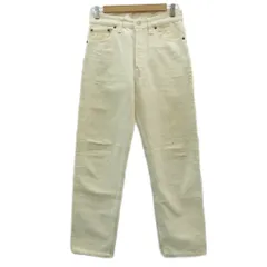 リーバイス Levi's 501 デニムパンツ ジーンズ ストレート W30 L34 オフホワイト ボタンフライ ロング丈 0651 /YS25 ■GY61