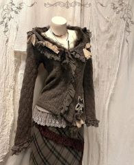 axes アクシーズ y2k 00s 編み上げリボン 重ね着風 姫ロリᥫ᭡ - メルカリ
