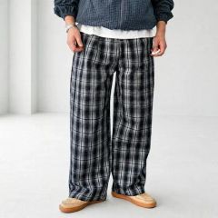 週末セール ジェラートピケ ネルチェックロングパンツ - メルカリ