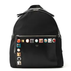 フェンディ リュック スタッズ レザー 8BZ035 FENDI バッグ バックパック 黒のサムネイル