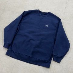 00sUSA製LeeリーRODEOロゴ刺繍短丈スウェットネイビーシティーボーイ 