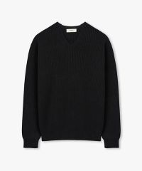 Kashwére V-NECK KNIT Vネックニット／BLACK ／L - メルカリ