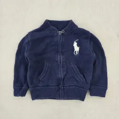 24M ポロ ラルフローレン キッズ ニット ジップアップ 0223J