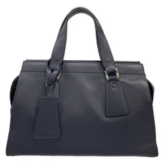 GIORGIOARMANI(ジョルジオアルマーニ) ハンドバッグ - ネイビー レザーのサムネイル