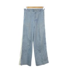 MACPHEE マカフィー ライトブルーデニムワイドパンツ サイズ32 - メルカリ