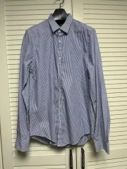 ザラ マン ZARA MAN ブルー ストライプシャツ