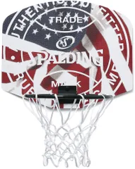 スポルディング SPALDING バスケット マイクロミニ トレードマーク ミニゴール インテリア 部屋 壁 ドア 取付式 79-016J ミニボール キッズ 子供 屋内 家庭用 バスケットゴール 79016J レッド×ブルー×ホワイトのサムネイル