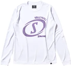 スポルディング SPALDING バレーボール  バレーボール ロングスリーブTシャツ ファスト バレー メンズ レディース Tシャツ 長袖Tシャツ バレー スウェット 練習着 アップ 部活 ウエア トップス  SMT22183V 2000 ホワイトのサムネイル