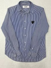 PLAY COMME des GARÇONS ストライプオーバーサイズシャツXL - メルカリ