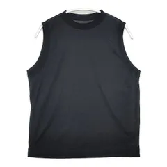 BEAUTY&YOUTH UNITED ARROWS コットンナイロン クルーネック ノースリーブ Tシャツ 定価9900円 Ｔシャツ カットソー ブラック レディース ビューティアンドユース【中古】6-0425S∞