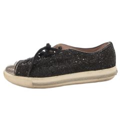miu miu グリッター スニーカー 37 1/2 - メルカリ