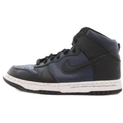 ナイキ NIKE × FRAGMENT DESIGN DUNK HIGH CITY PACK MIDNIGHT NAVY スニーカー シューズ 26 紺 ネイビー 黒 ブラック /YJ ■GY62